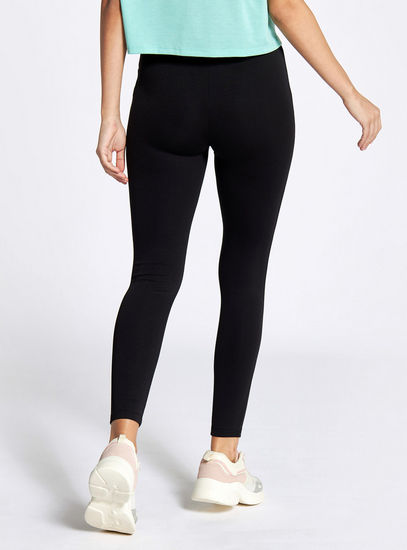 Solid Treggings with Elasticated Waistband