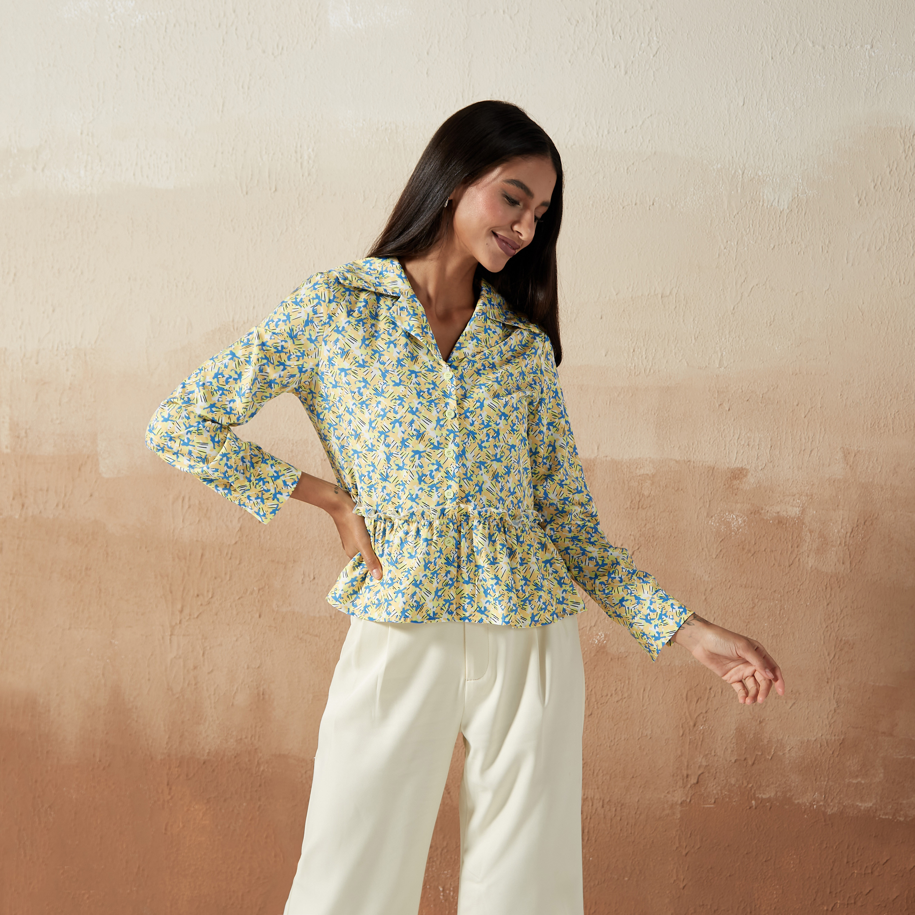 peplum shirt top