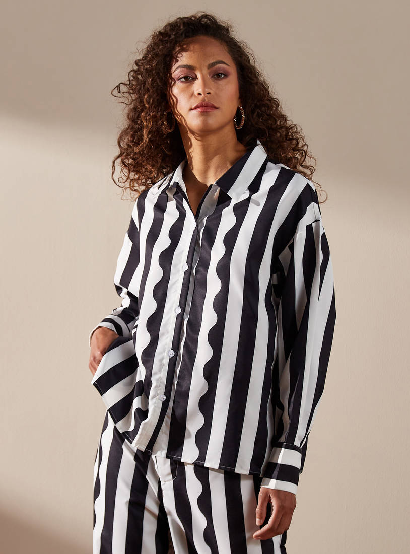 All-Over Striped Shirt-Shirts-image-0