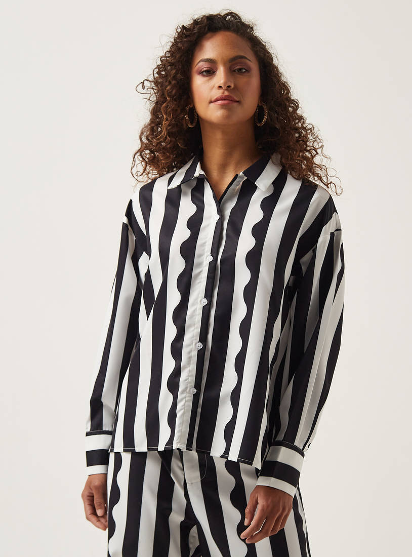 All-Over Striped Shirt-Shirts-image-1