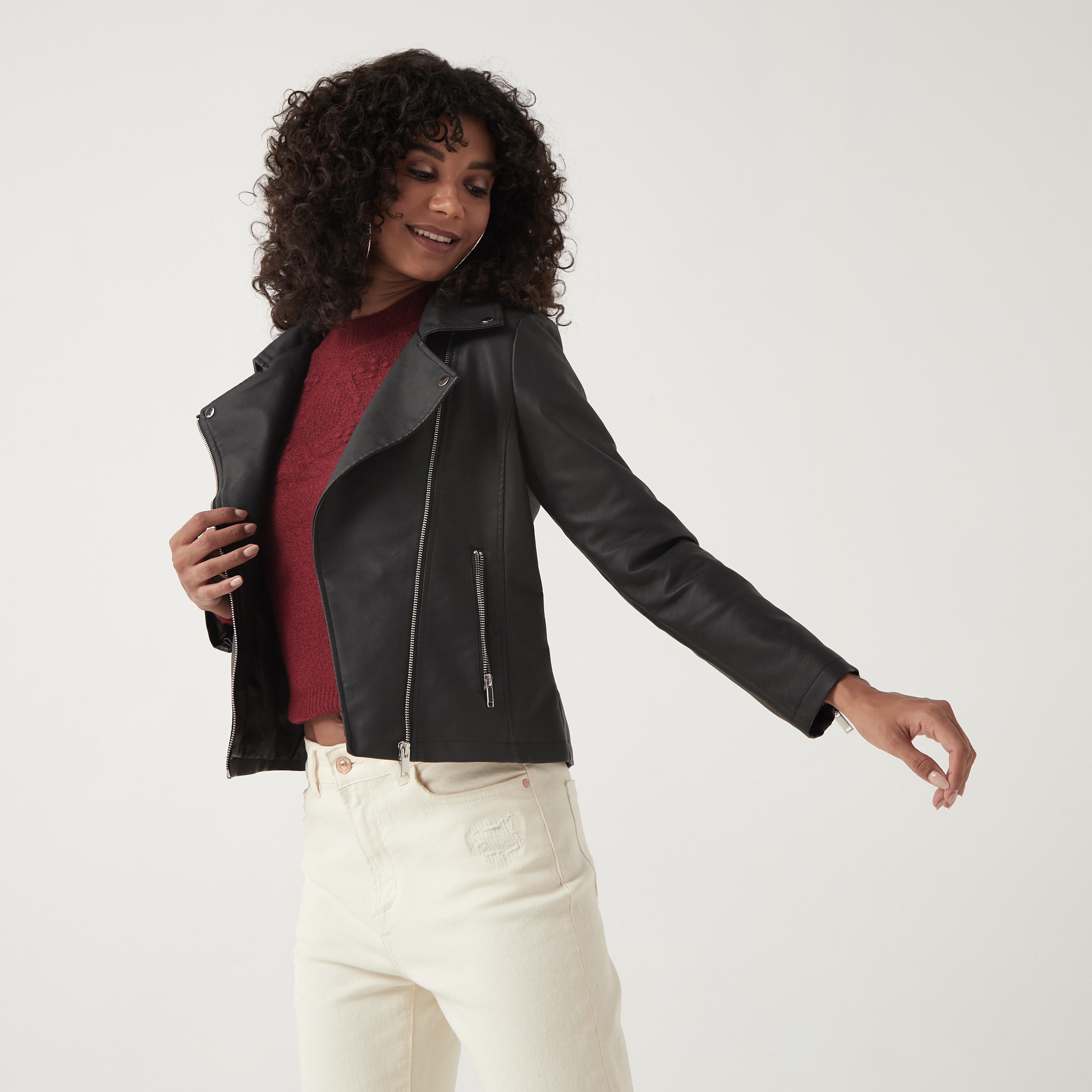 Tu faux shop leather jacket