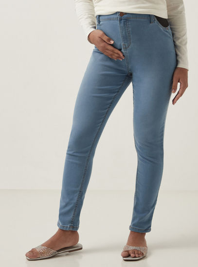 Maternity Jeans with Elasticated Sides-Jeans, Pants & Leggings-image-0