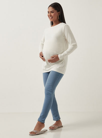 Maternity Jeans with Elasticated Sides-Jeans, Pants & Leggings-image-1