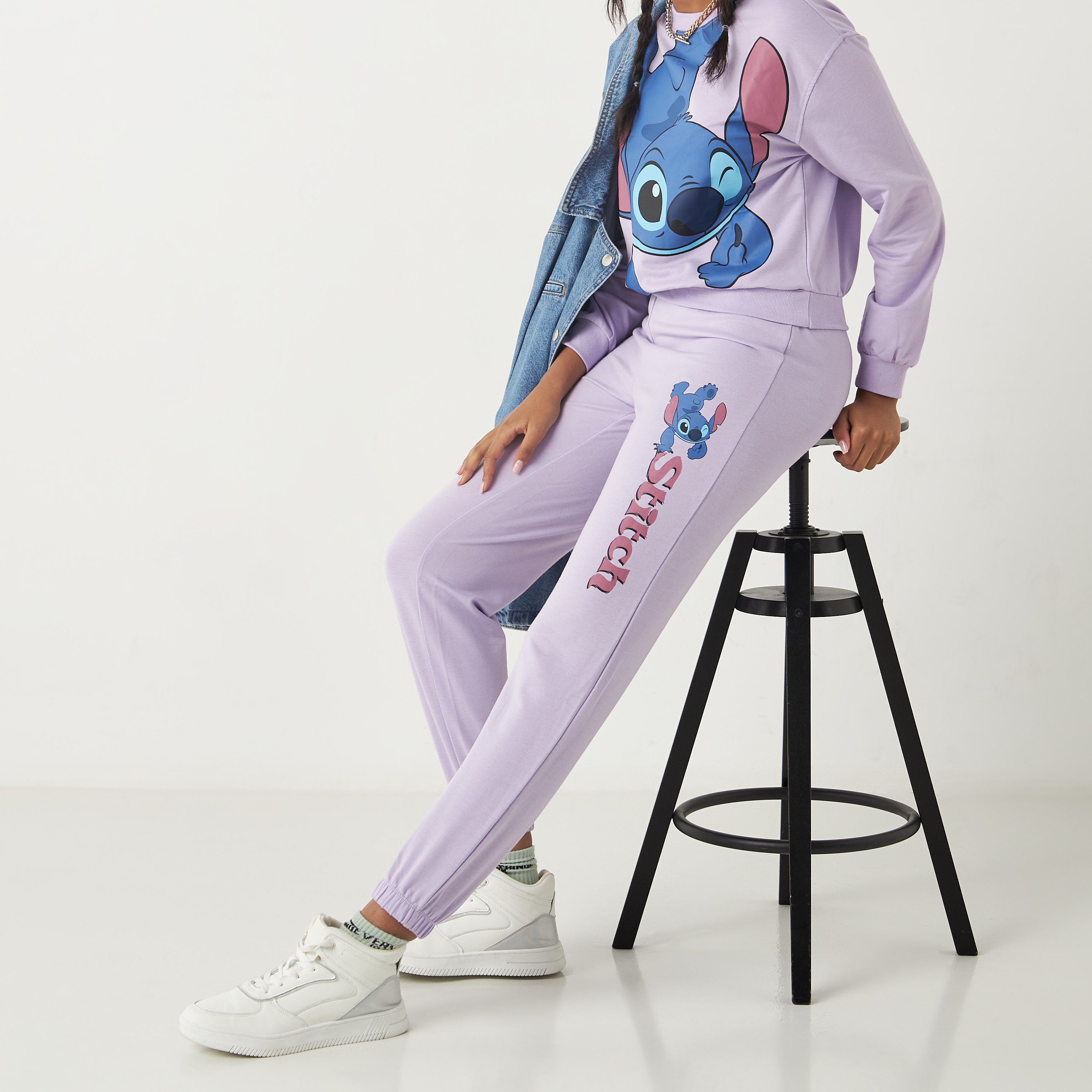 Shop Lilo & Stitch Print Jog Pants with Pockets Online | Max
