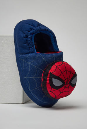 Spider-Man Accent Slip-On Bedroom Slippers-mxkids-boyseighttosixteenyrs-shoes-bedroomslippers-0