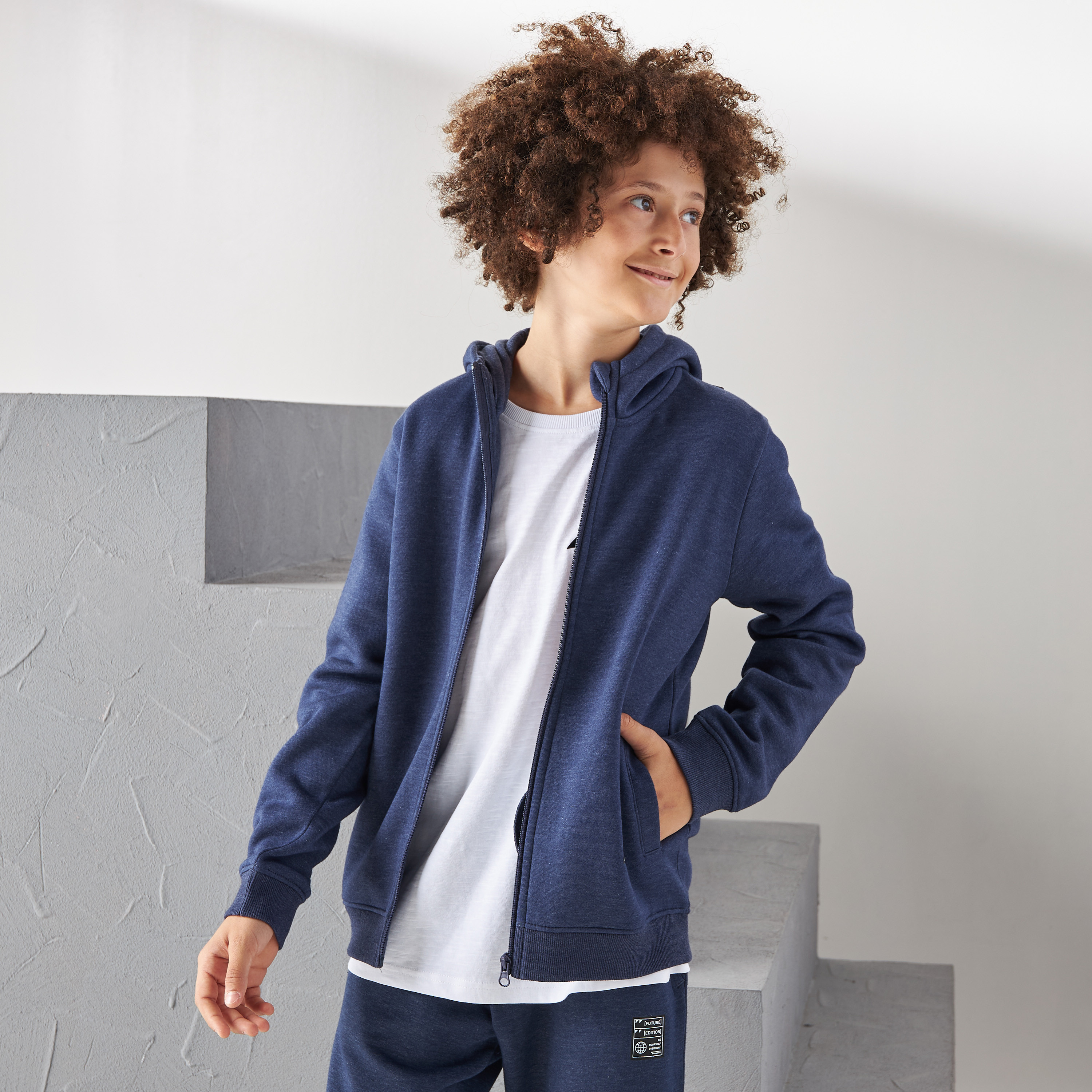 Boys zip through clearance hoodie