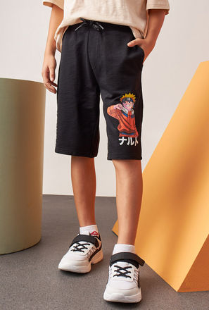 Naruto Print Shorts-mxkids-boyseighttosixteenyrs-clothing-bottoms-shorts-1