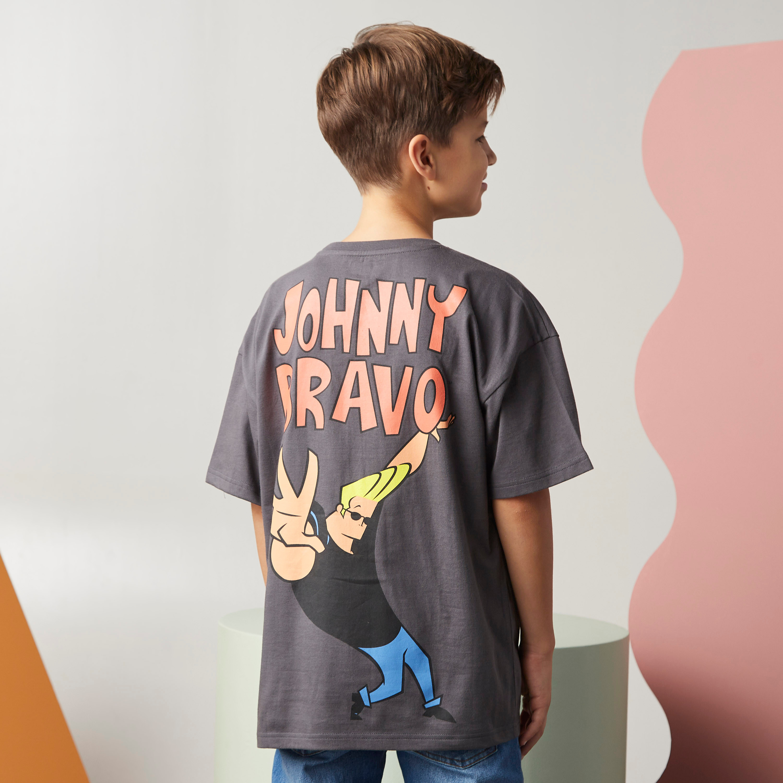 Shop Johnny Bravo Print T shirt Online Max Kuwait