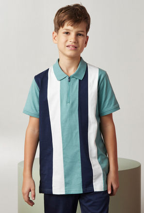 Colourblock Stripe Print Polo T-shirt-mxkids-boyseighttosixteenyrs-clothing-teesandshirts-poloshirts-3