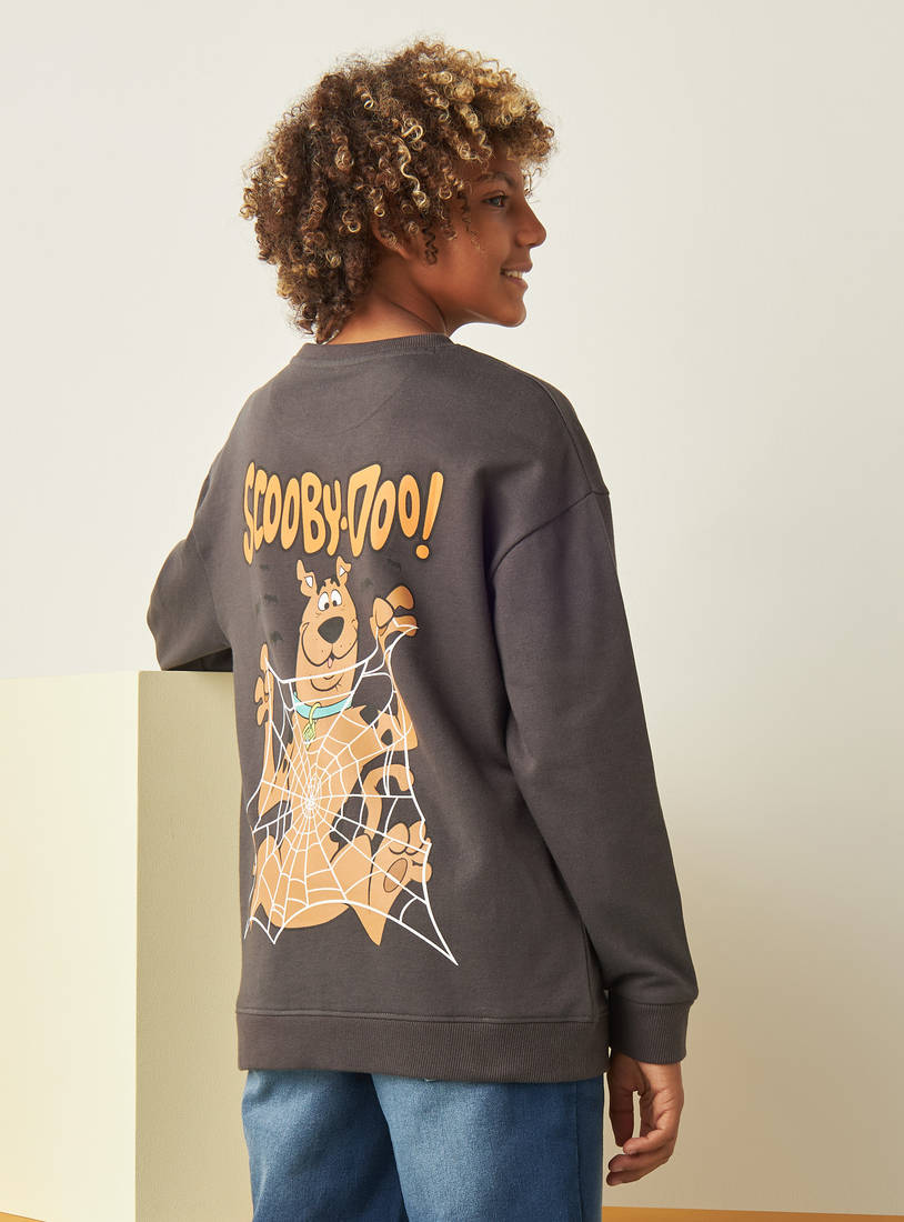 Scooby Doo Print Sweatshirt-Hoodies & Sweatshirts-image-0