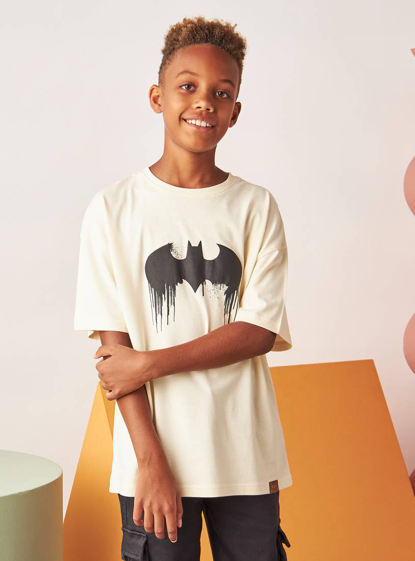 Batman Print T-shirt-Tops & T-shirts-image-0