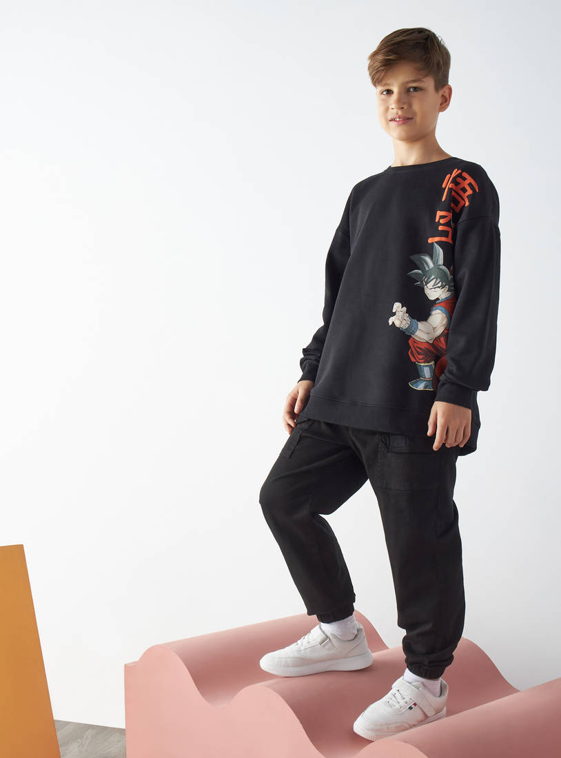Dragon Ball Z Print Sweatshirt-Hoodies & Sweatshirts-image-1