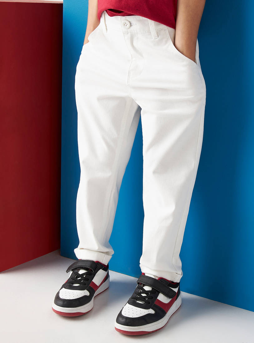 Plain Chino Pants-Trousers-image-0