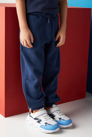 Textured Ottoman Joggers-mxkids-boystwotoeightyrs-clothing-bottoms-joggers-1