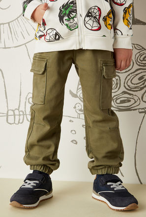 Regular Fit Cargo Joggers-mxkids-boystwotoeightyrs-clothing-bottoms-joggers-2