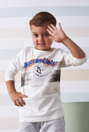 Graphic Print Cotton T-shirt-mxkids-boystwotoeightyrs-clothing-teesandshirts-tshirts-3