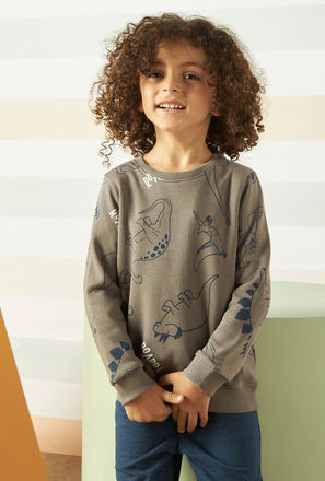 All-Over Dinosaur Print Sweatshirt-mxkids-boystwotoeightyrs-clothing-hoodiesandsweatshirts-0