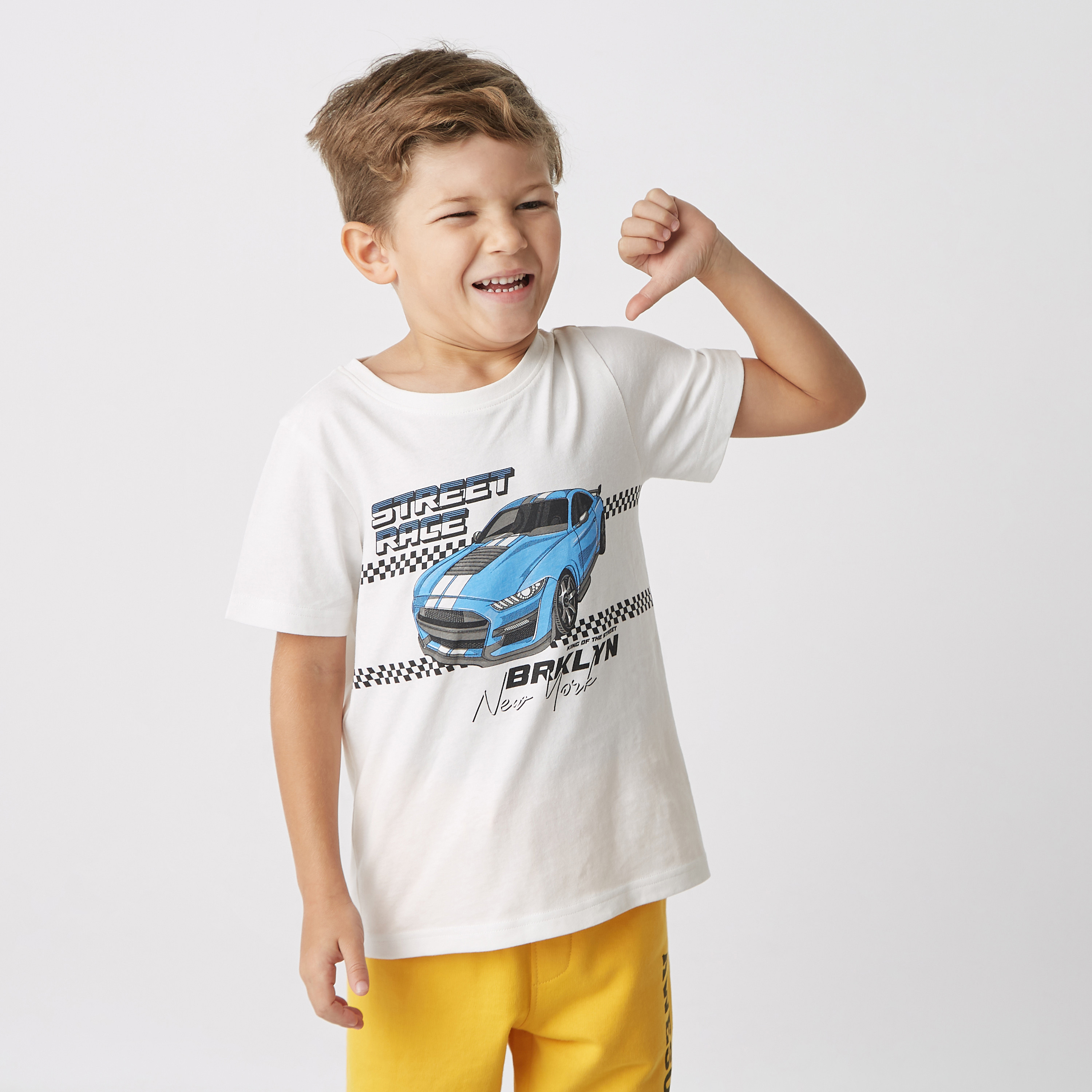 Shop Race Car Print T shirt Online Max UAE