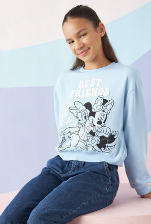 Mickey and Minnie Mouse Print Sweatshirt-mxkids-girlseighttosixteenyrs-clothing-hoodiesandsweatshirts-3