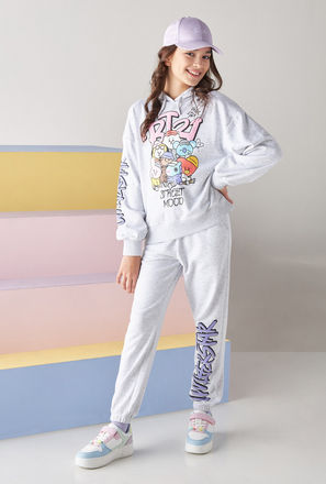BT21 Print Hooded Sweatshirt-mxkids-girlseighttosixteenyrs-clothing-hoodiesandsweatshirts-1