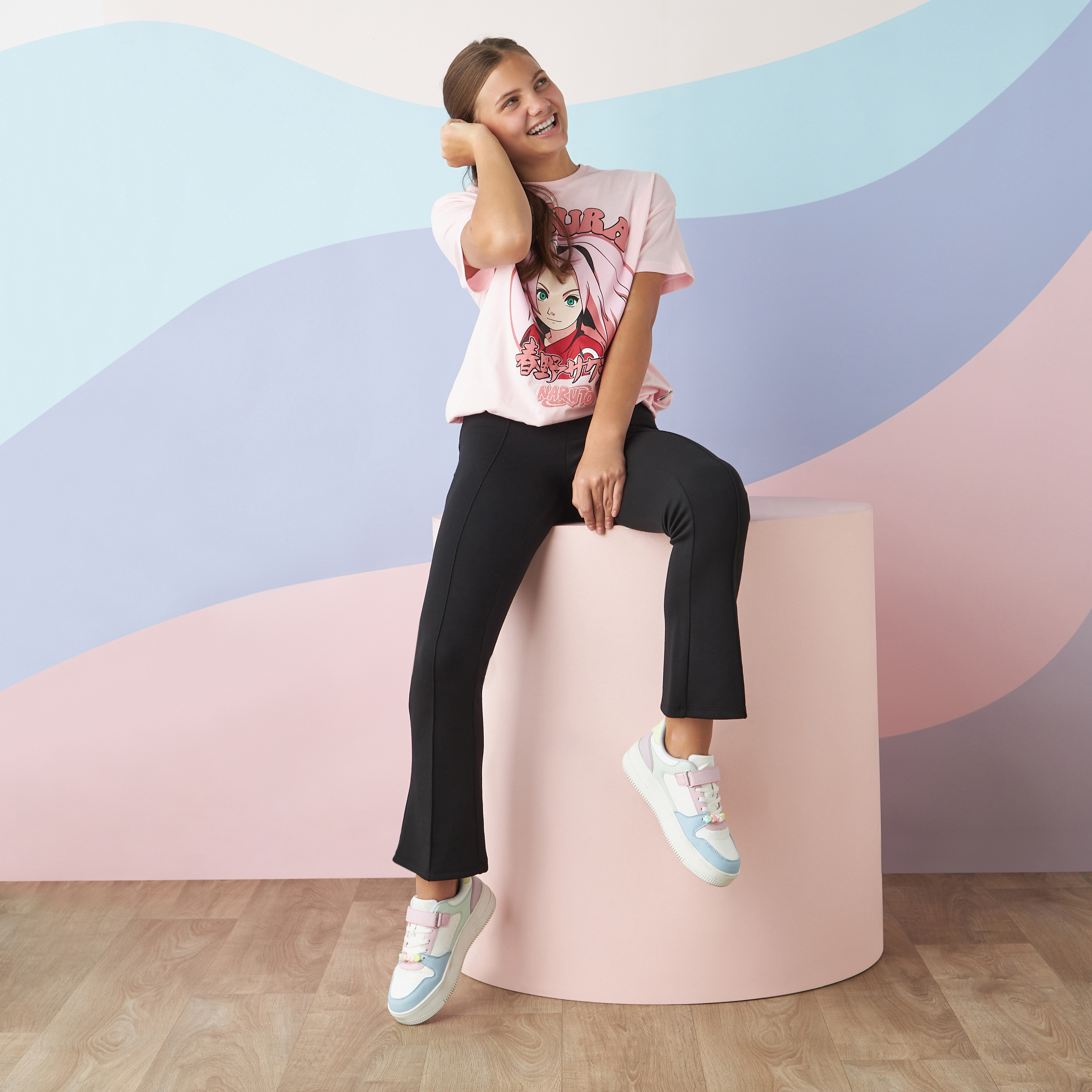 トップス sakura Shop Sakura Print T-shirt Online | Max Saudi
