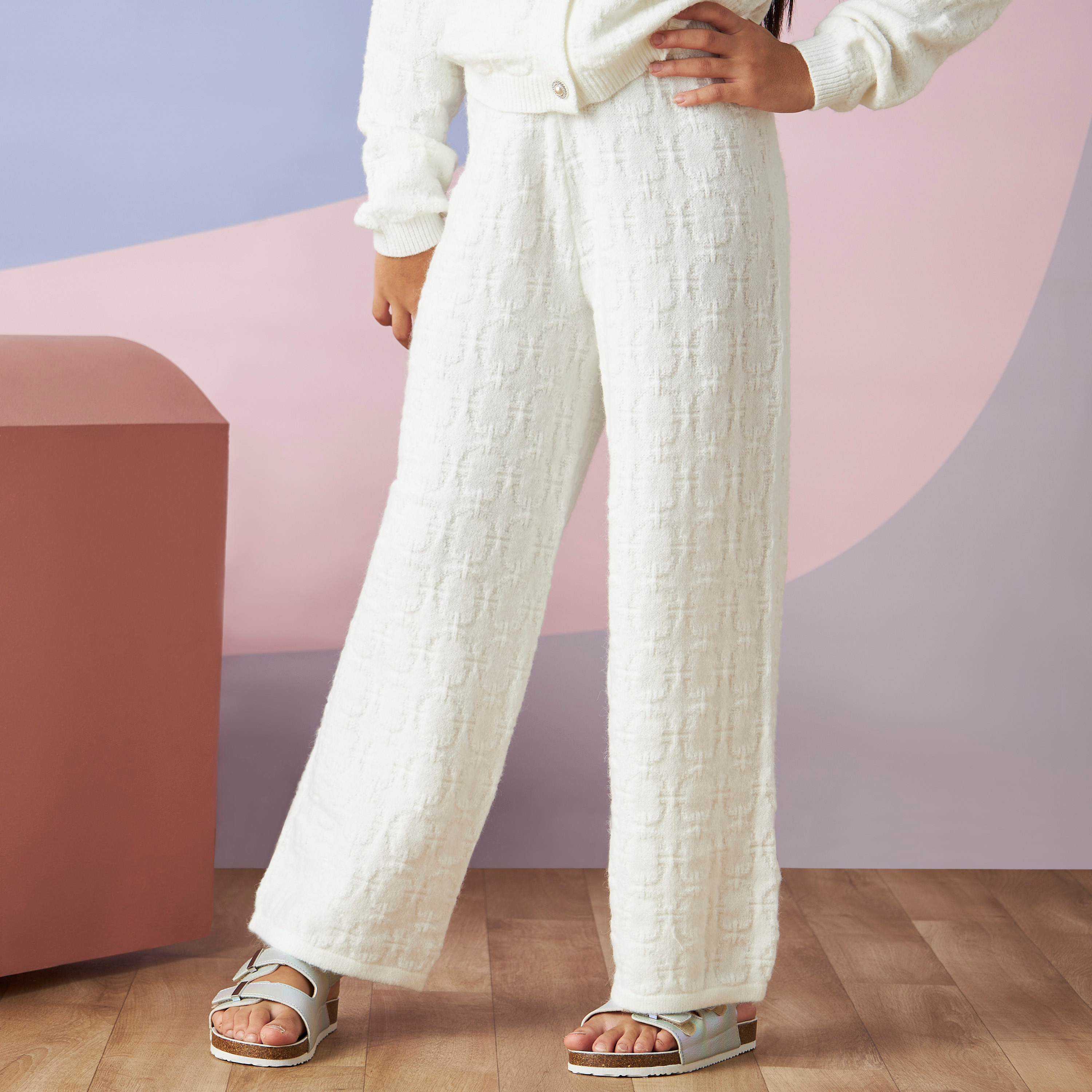 Wide leg sweater on sale pants