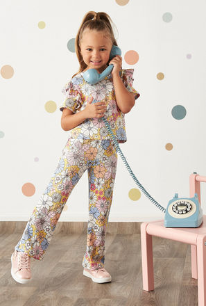 All-Over Floral Print Top and Pants Set-mxkids-girlstwotoeightyrs-clothing-sets-3