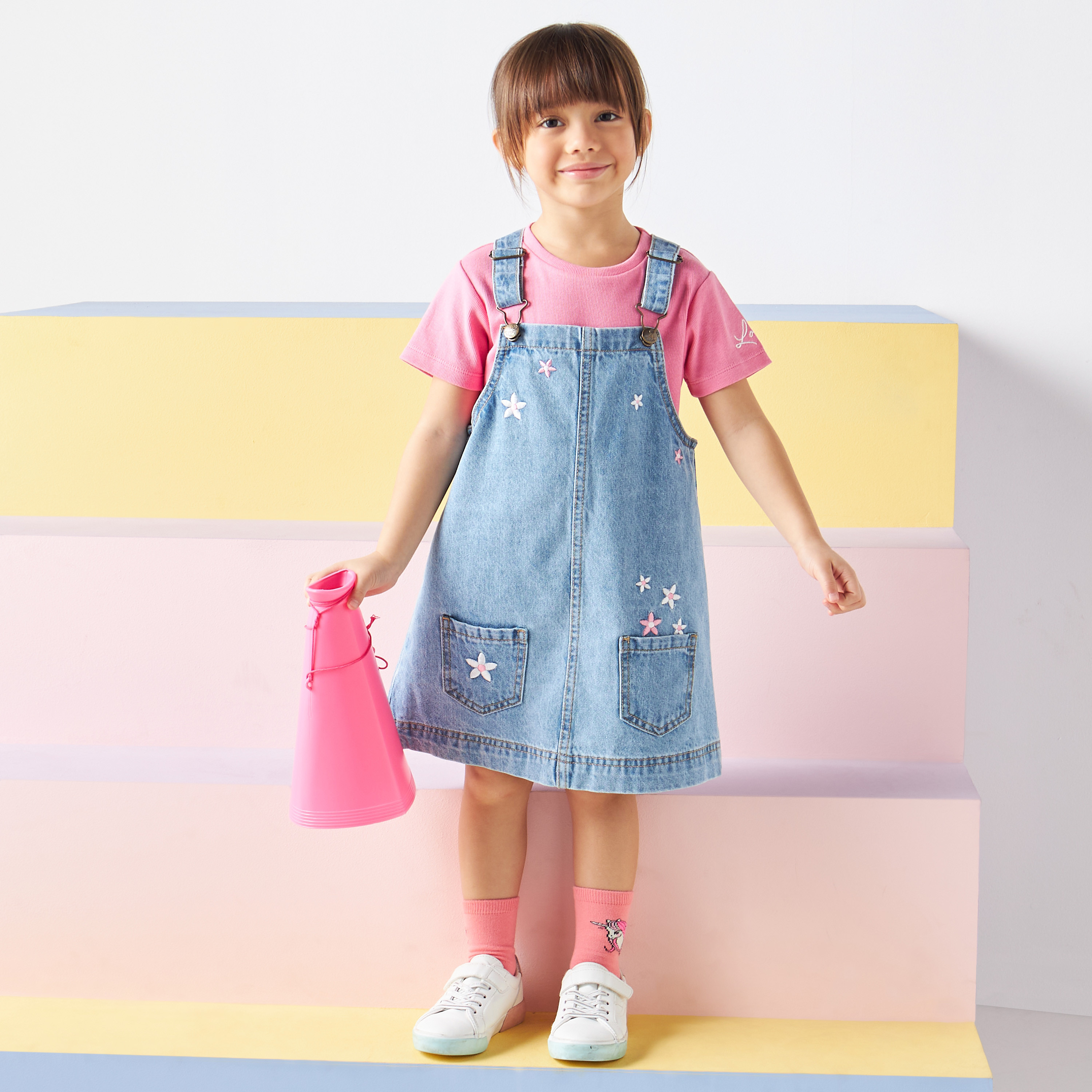 fcity.in - Printed Two Pieces Dungaree 12 Years Kids Printed Dungaree 23
