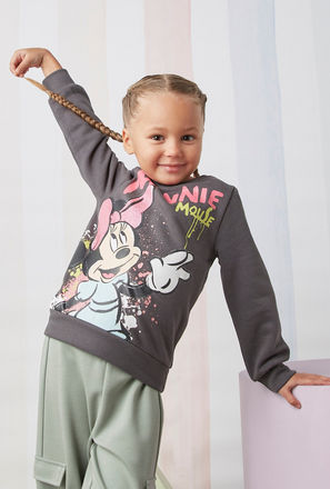 Minnie Mouse Print Sweatshirt-mxkids-girlstwotoeightyrs-clothing-character-hoodiesandsweatshirts-2