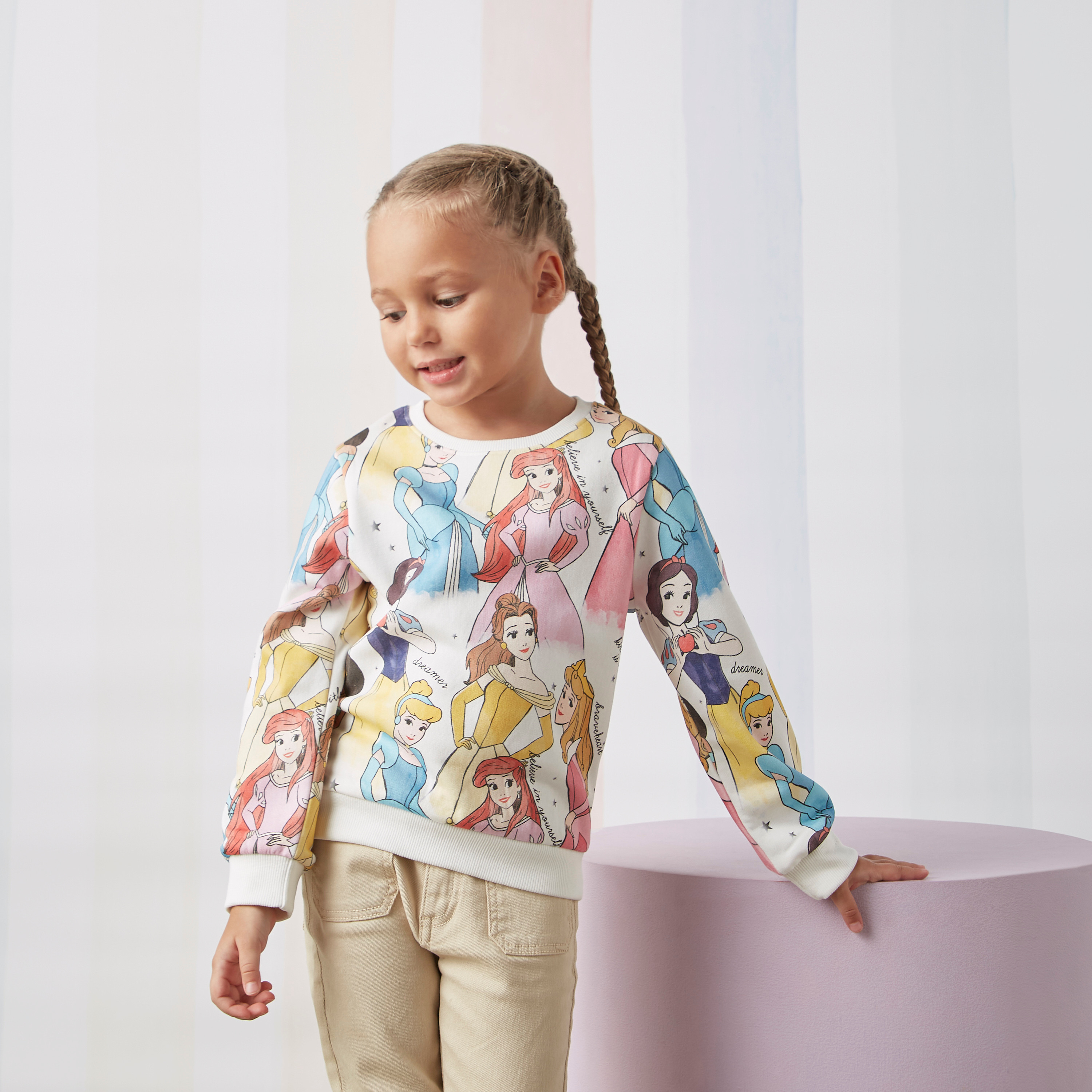 Disney princess sweatshirt outlet toddler