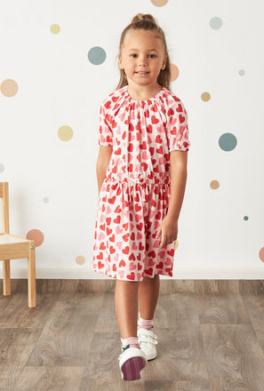 All-Over Hearts Print Dress with Raglan Sleeves-mxkids-girlstwotoeightyrs-clothing-dresses-casualdresses-1