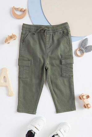 Plain Regular Fit Better Cotton Cargo Pants-mxkids-babyboyzerototwoyrs-clothing-bottoms-joggers-2