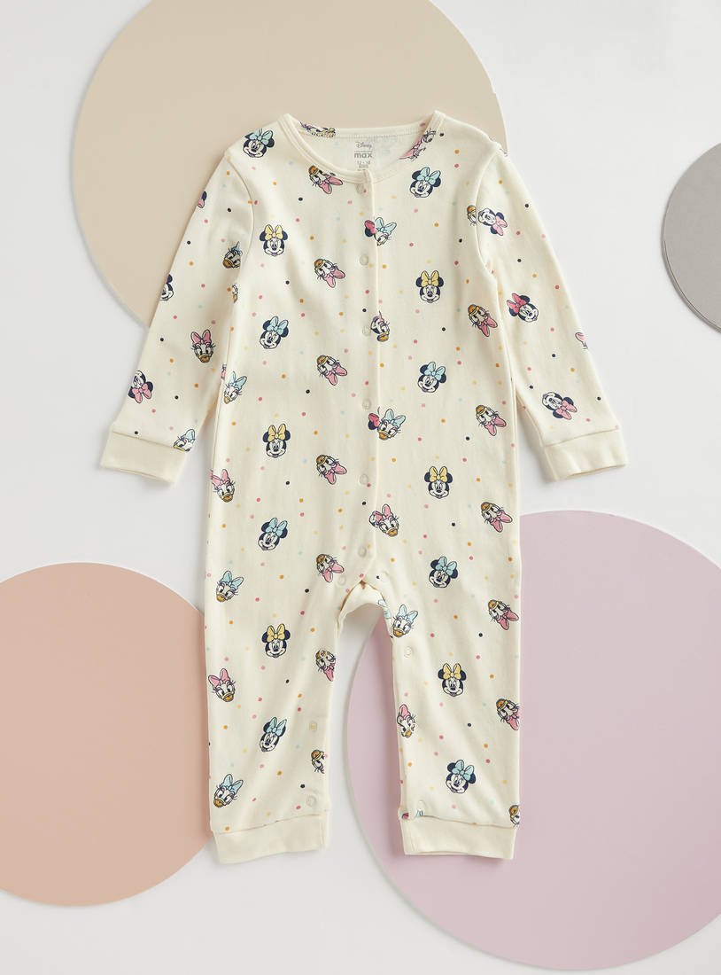 Pack of 2 - Minnie Mouse and Daisy Duck Print Better Cotton Sleepsuit-Nightwear-image-1