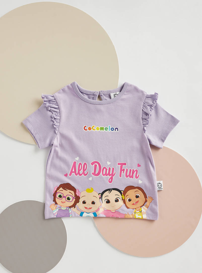 Cocomelon Print Better Cotton T-shirt and Leggings Set-Sets & Outfits-image-0