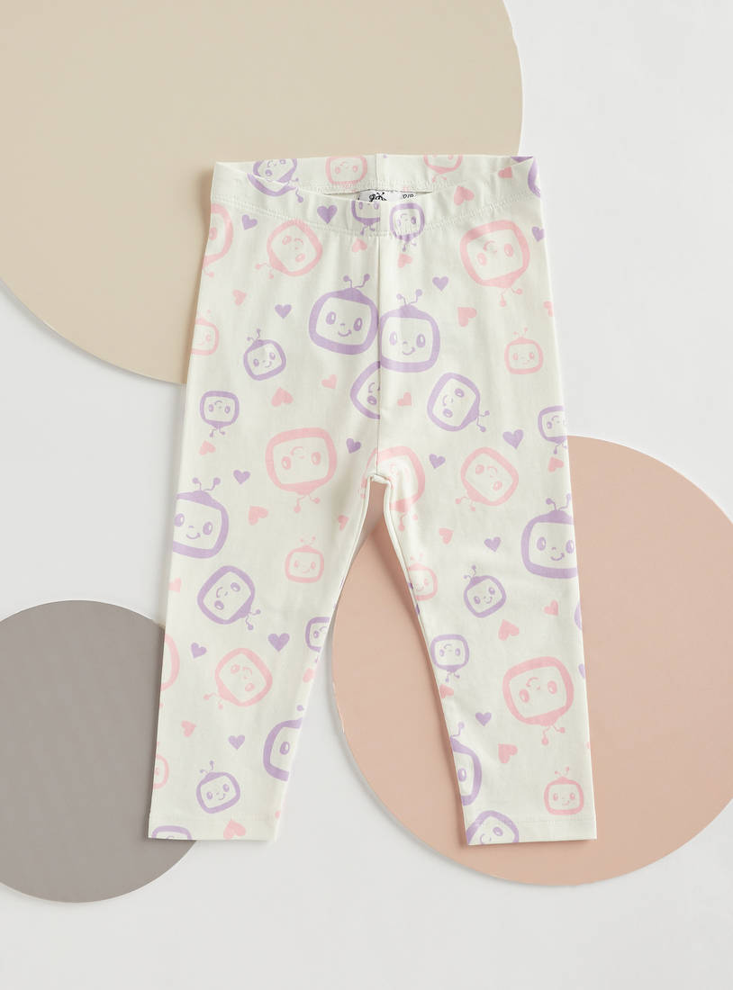 Cocomelon Print Better Cotton T-shirt and Leggings Set-Sets & Outfits-image-1