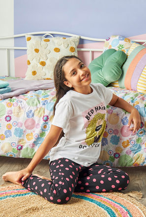 Printed Cotton Pyjama Set-mxkids-girlseighttosixteenyrs-clothing-nightwear-sets-2