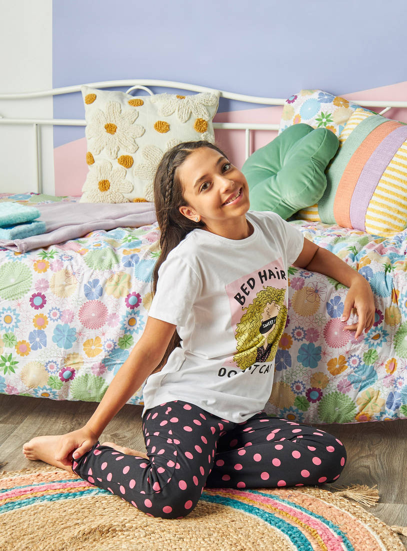 Printed Cotton Pyjama Set-Pyjama Sets-image-0