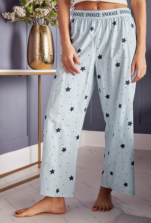 بنطلون بيجاما بطبعات نجمة من جونيورز-mxwomen-clothing-nightwear-pyjamas-3