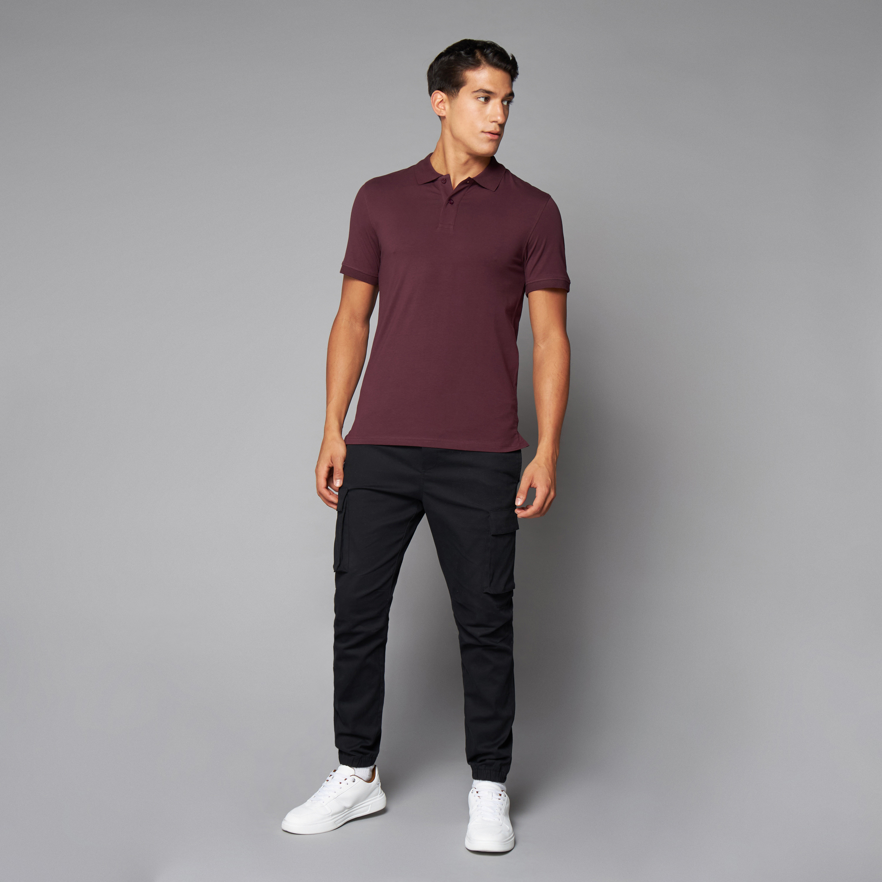 Plain slim cheap fit polo shirts