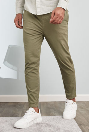 Plain Pants with Elasticated Waist-mxmen-clothing-bottoms-pants-slim-3