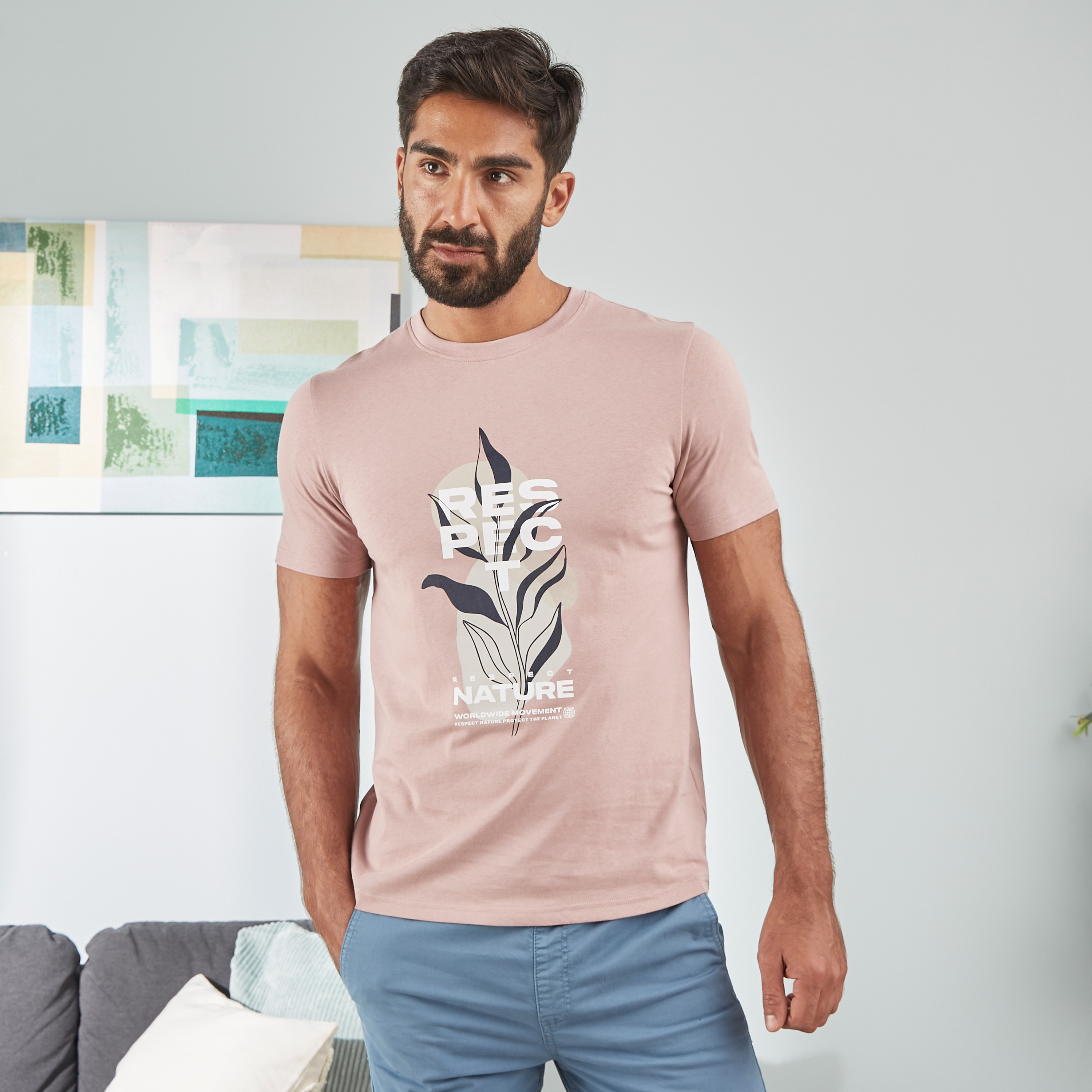 Shop Graphic Print T shirt Online Max Bahrain