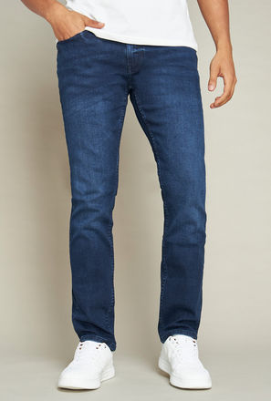 بنطلون جينز سادة بقصّة مستقيمة-mxmen-clothing-bottoms-jeans-straight-1
