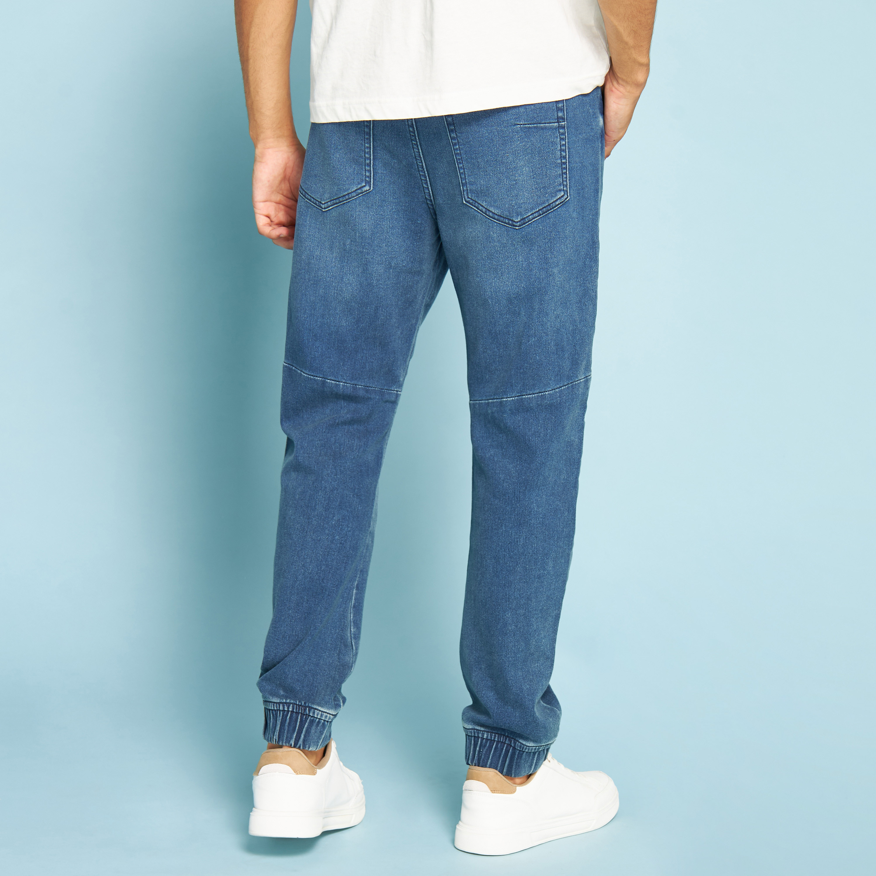 Slim cheap denim joggers