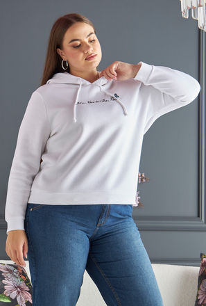 Slogan Print Hooded Sweatshirt-mxwomen-clothing-plussizeclothing-hoodiesandsweatshirts-1