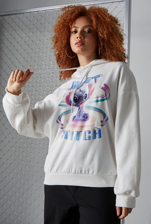 Lilo & Stitch Graphic Print Hooded Sweatshirt-mxwomen-clothing-character-hoodiesandsweatshirts-2