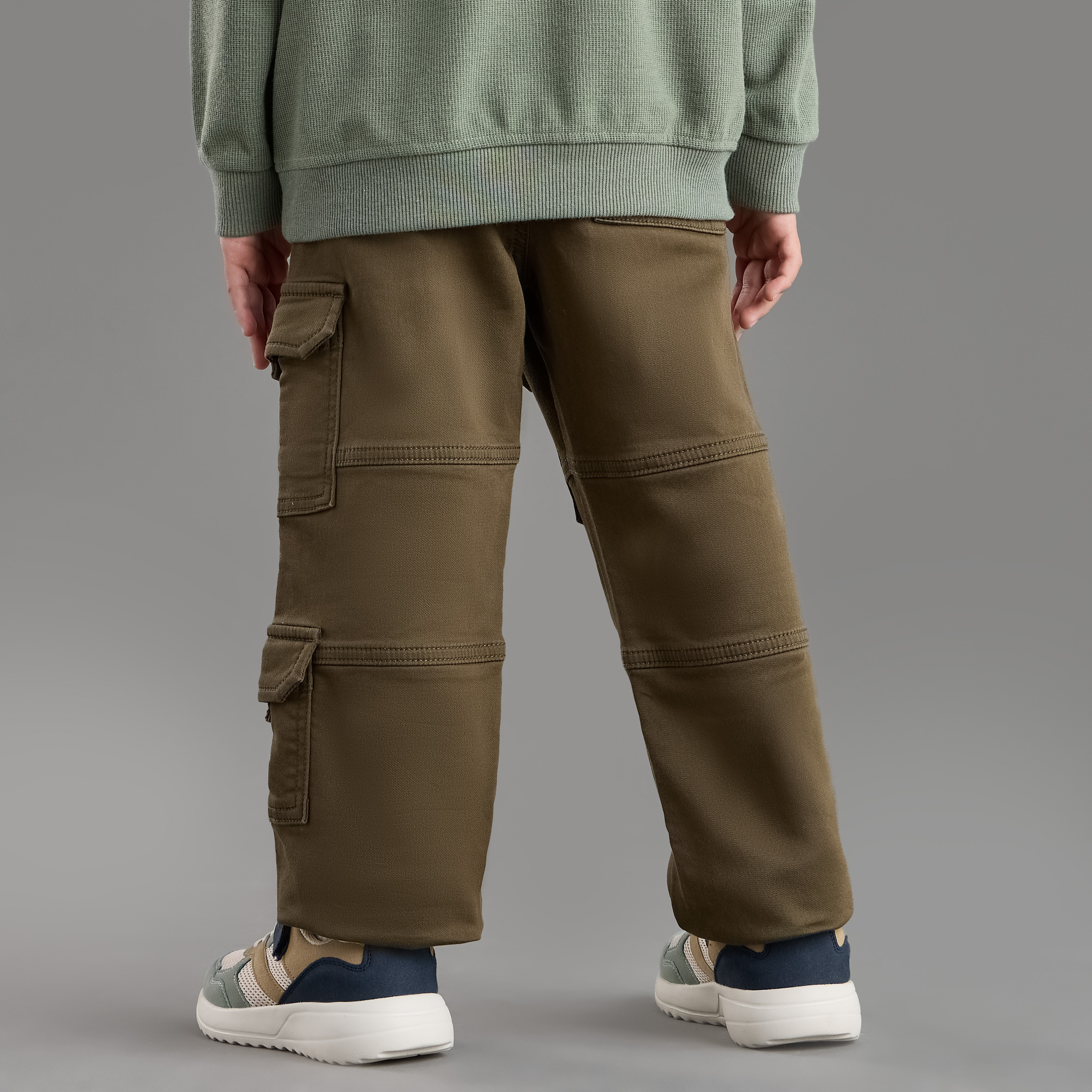 Applique long cargo jogger pants sale