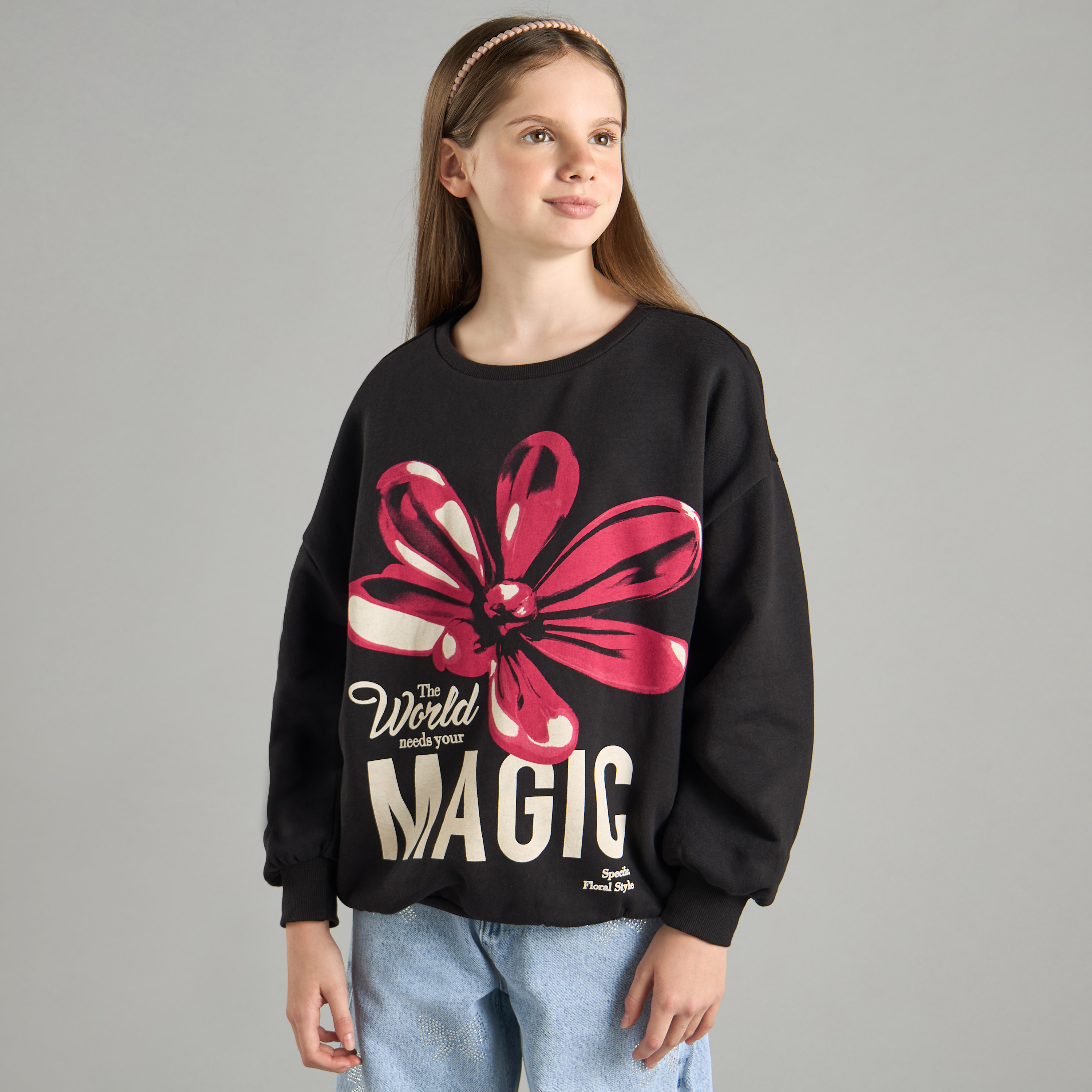 Long sweatshirt for girls best sale