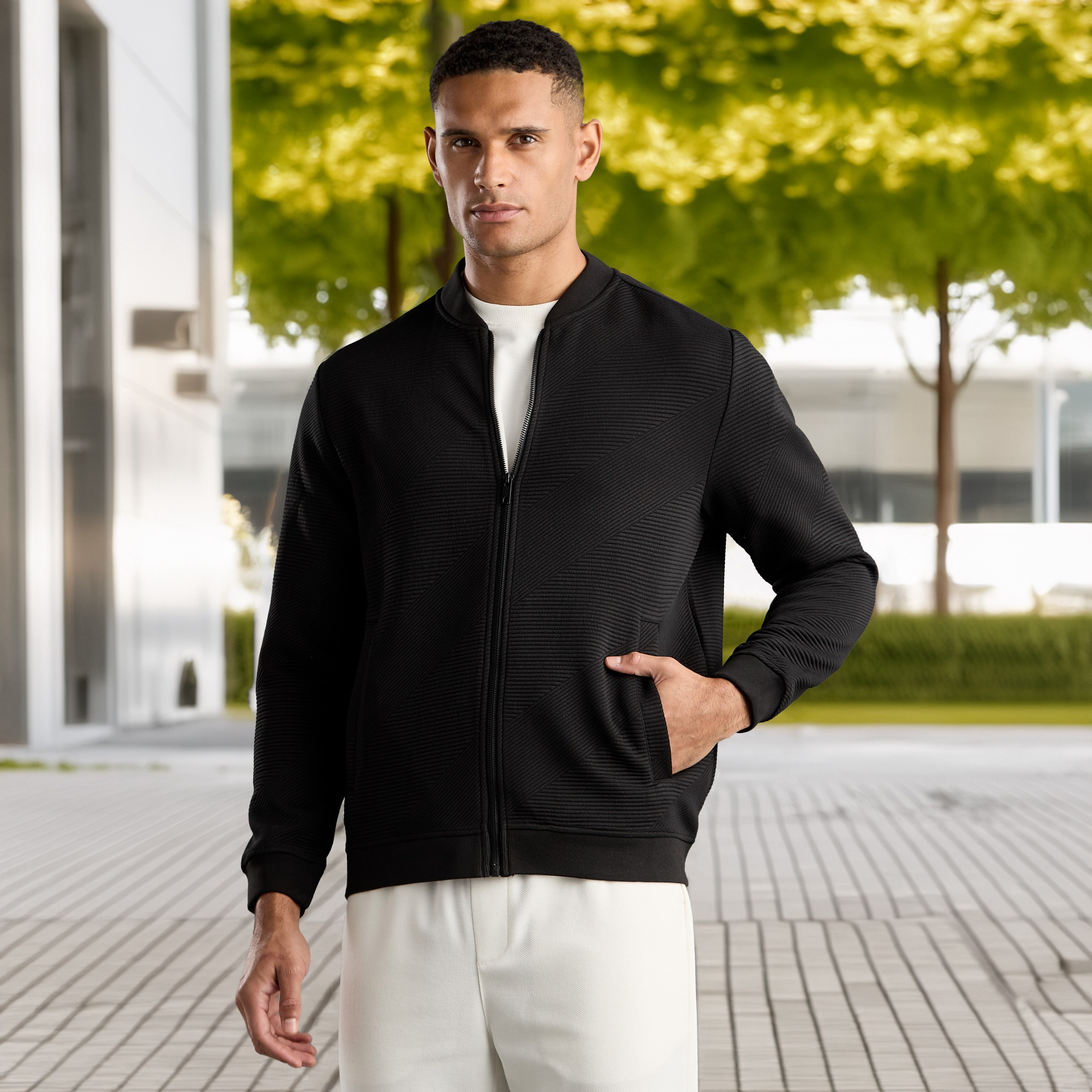 ZIP THROUGH BOMBER JACKET FEARLESS FELIS