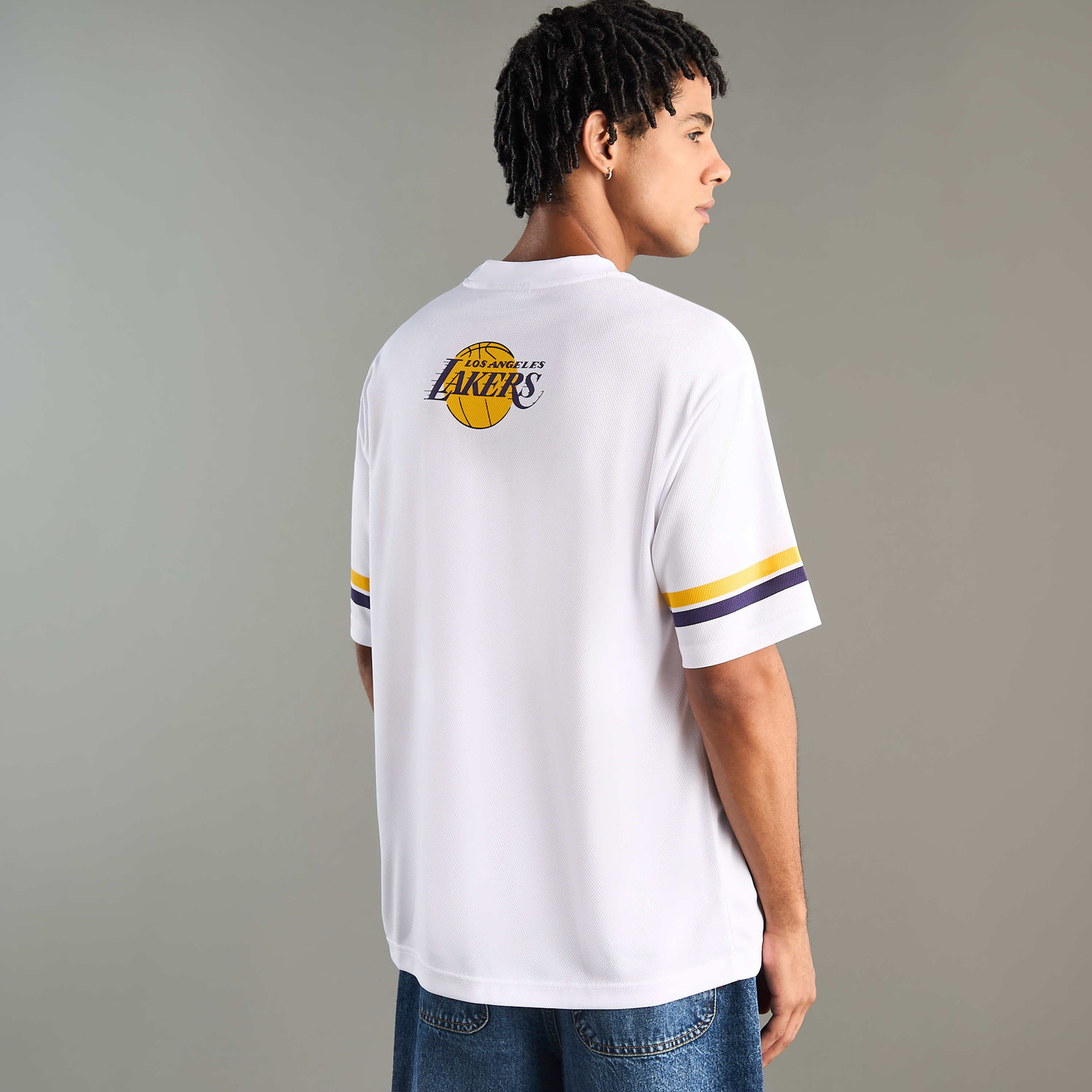 Shop Los Angeles Lakers Print T-shirt Online | Max Qatar