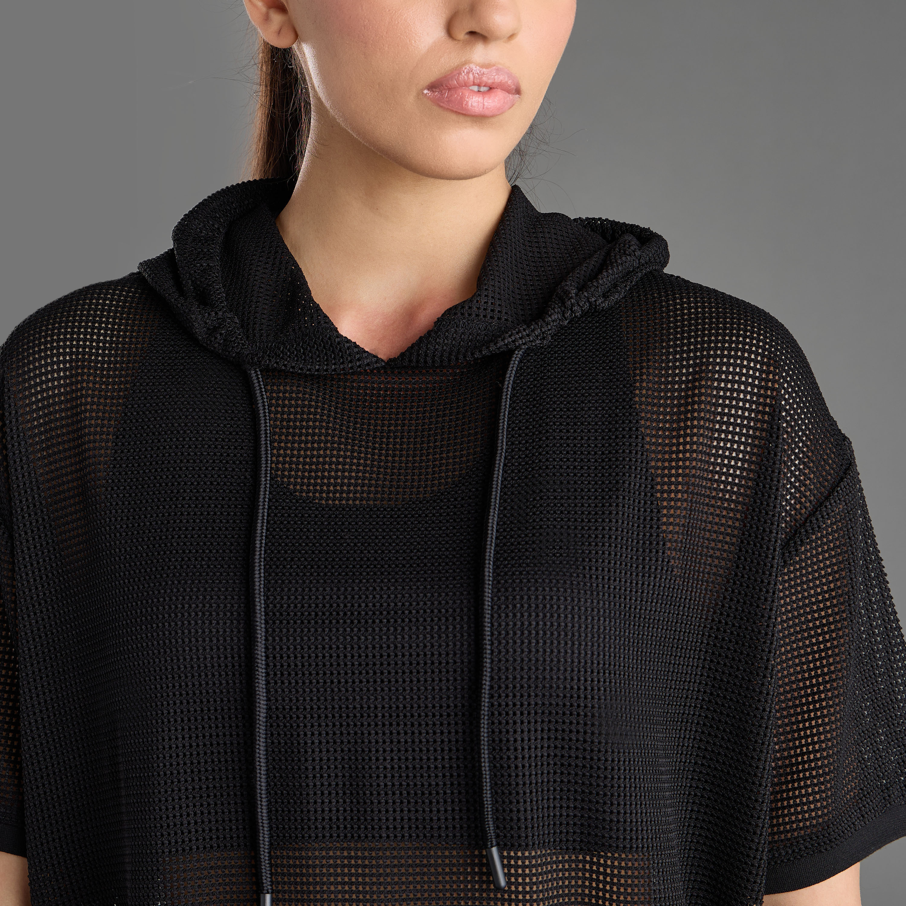 トップス short long sleeves mesh hoodie KTZ Short Sleeve Mesh Hoodie in Black for Men | Lyst